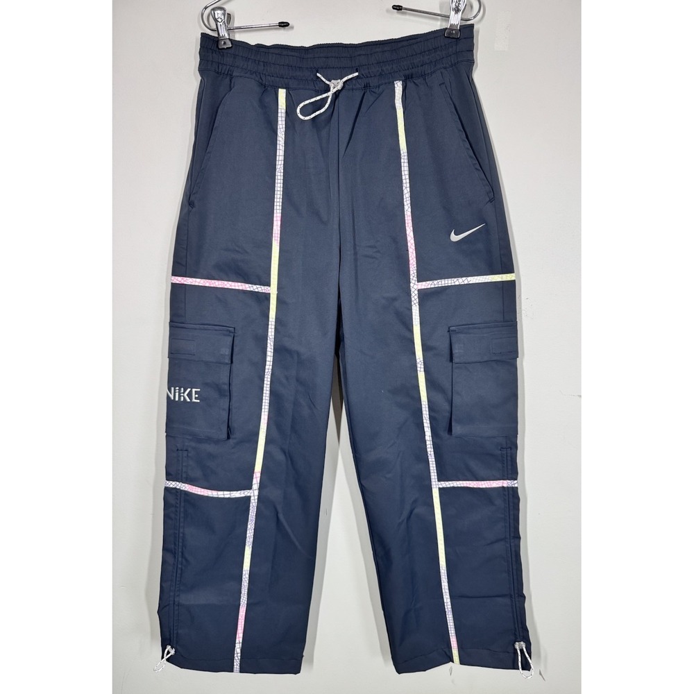 Nike Serena Williams Design Crew Navy Blue Cargo Pants Women's Size S Streetwear